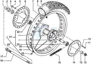 Eaglet automatic 50 drawing Rear Wheel