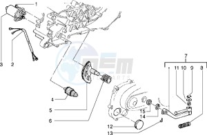 Zip 50 RST drawing Starting motor-starter lever