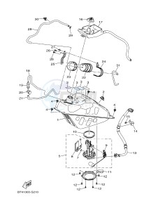 CZD300A X-MAX 300 X-MAX (B741 B749) drawing FUEL TANK