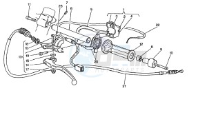 PRIMA 3-6V 50 drawing HANDLEBAR LEFT CONTROLS