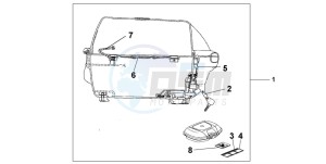 CB500 drawing TOP-BOX 45L