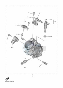 YZ450F (B2WH) drawing INTAKE 2