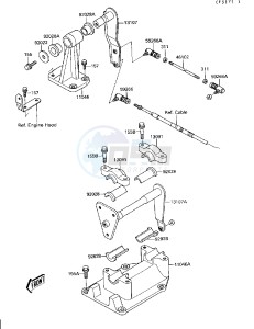 JB 650 A [JET MATE] (A1-A2) [JET MATE] drawing HANDLE POLE-- STEERING- -