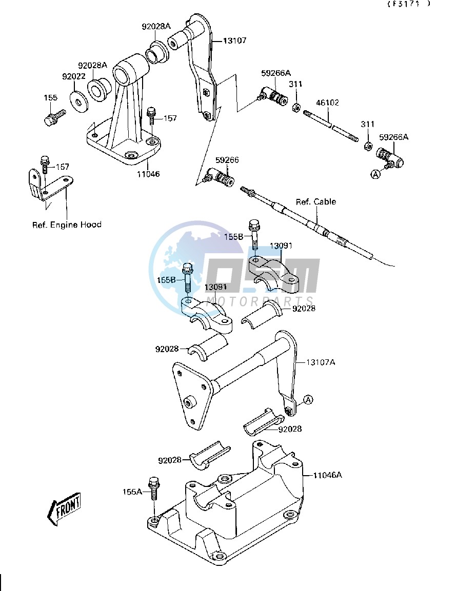 HANDLE POLE-- STEERING- -