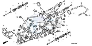 TRX250X9 Australia - (U) drawing FRAME BODY