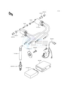 ZX 750 J [NINJA ZX-7] (J1-J2) [NINJA ZX-7] drawing IGNITION COIL