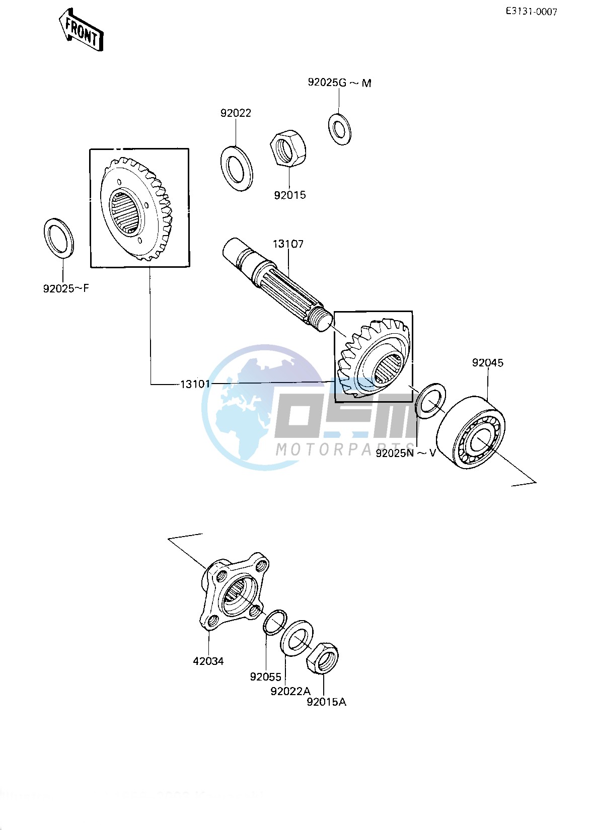 FRONT BEVEL GEAR