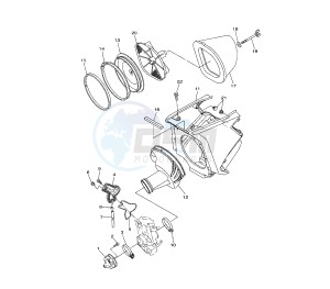 YZ F 250 drawing INTAKE