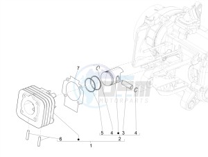 TYPHOON 50 2T EURO 4 (EMEA-APAC) drawing Cylinder-piston-wrist pin unit