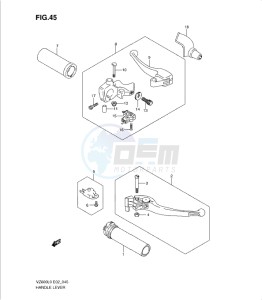 VZ800L0 drawing HANDLE LEVER