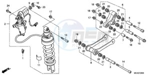 GL1800A NZ - (NZ) drawing REAR CUSHION