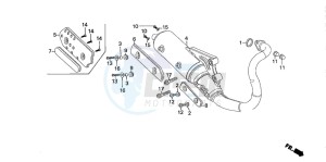 SZX50S X8R-S drawing EXHAUST MUFFLER