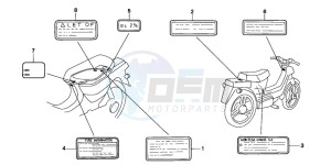 PK50SM drawing CAUTION LABEL