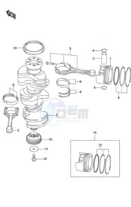 DF 300AP drawing Crankshaft