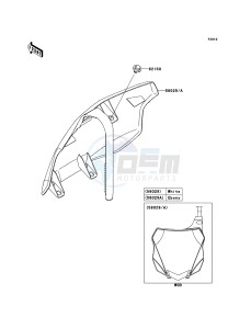 KX250F KX250ZDF EU drawing Accessory