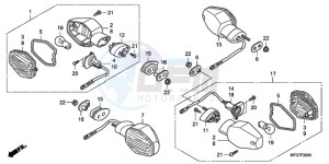 CB600F9 France - (F / CMF) drawing WINKER