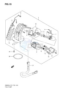 Inazuma GW250 drawing FUEL PUMP