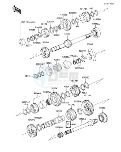 KZ 1300 A (A4) drawing TRANSMISSION