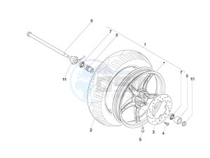 Liberty 50 4T PTT NEXIVE drawing Front wheel