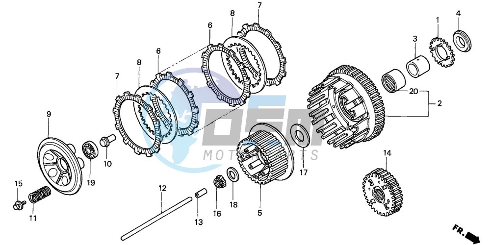 CLUTCH (VT1100CV/VW/V2)