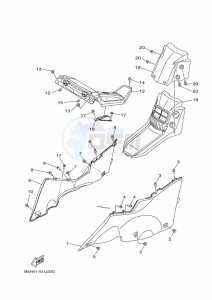 YXZ1000ETS YXZ10YESKL (B5H6) drawing SIDE COVER 2