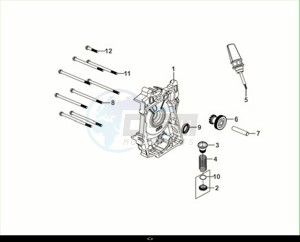 FIDDLE II 50 EFI (AF05W6-EU) (M2) drawing R. CRANK CASE COVER