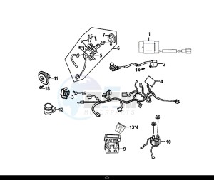 JET 14 (25 KM/H) (XC05W1-NL) (E4) (L8-M0) drawing WIRE HARNESS