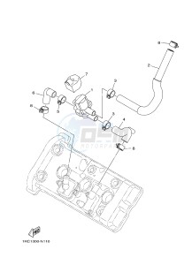 MT09 900 (1RCD 1RCE) drawing AIR INDUCTION SYSTEM