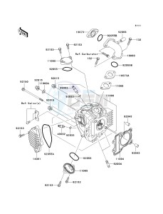 KLX 110 A (KLX110 MONSTER ENERGY) (A6F-A9FA) A6F drawing CYLINDER HEAD