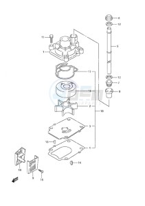 DF 70A drawing Water Pump