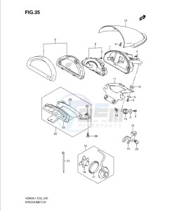 VZ800L1 drawing SPEEDOMETER (VZ800UEL1 E19)