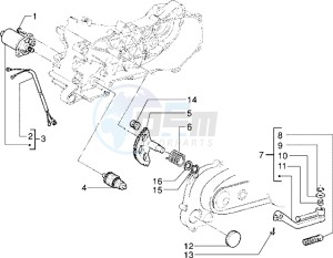 Skipper 150 drawing Starting motor-starter lever