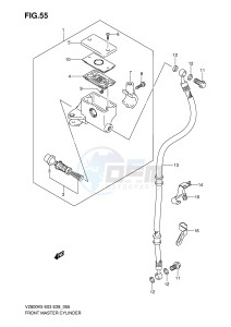 VZ800 (E3-E28) MARAUDER drawing FRONT MASTER CYLINDER (MODEL K5 K6)