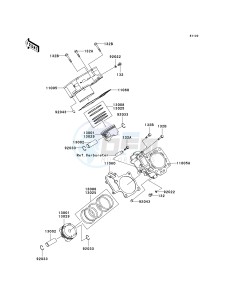 KSV 700 A [KFX 700] (A6F-A9F) A7F drawing CYLINDER_PISTON-- S- -