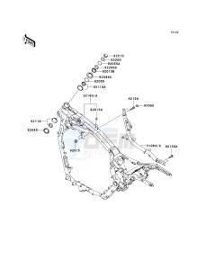 VN 1600 D [VULCAN 1600 NOMAD] (D6F-D8FA) D8FA drawing FRAME