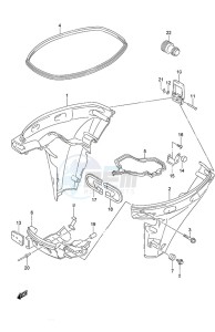 DF 9.9B drawing Side Cover Remote Control