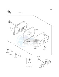 ZR 550 B [ZEPHYR] (B1-B4) [ZEPHYR] drawing TAIL LAMP