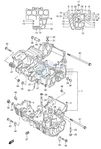 GSX600F (E2) Katana drawing CRANKCASE