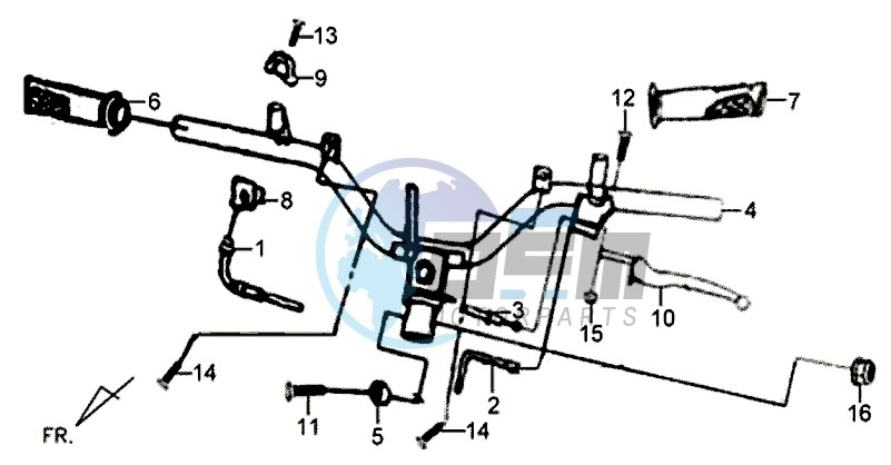 HANDLEBAR / BRAKE LEVERS /KABELS