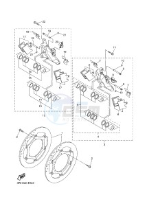 FJR1300A FJR1300A ABS (1CYJ) drawing FRONT BRAKE CALIPER