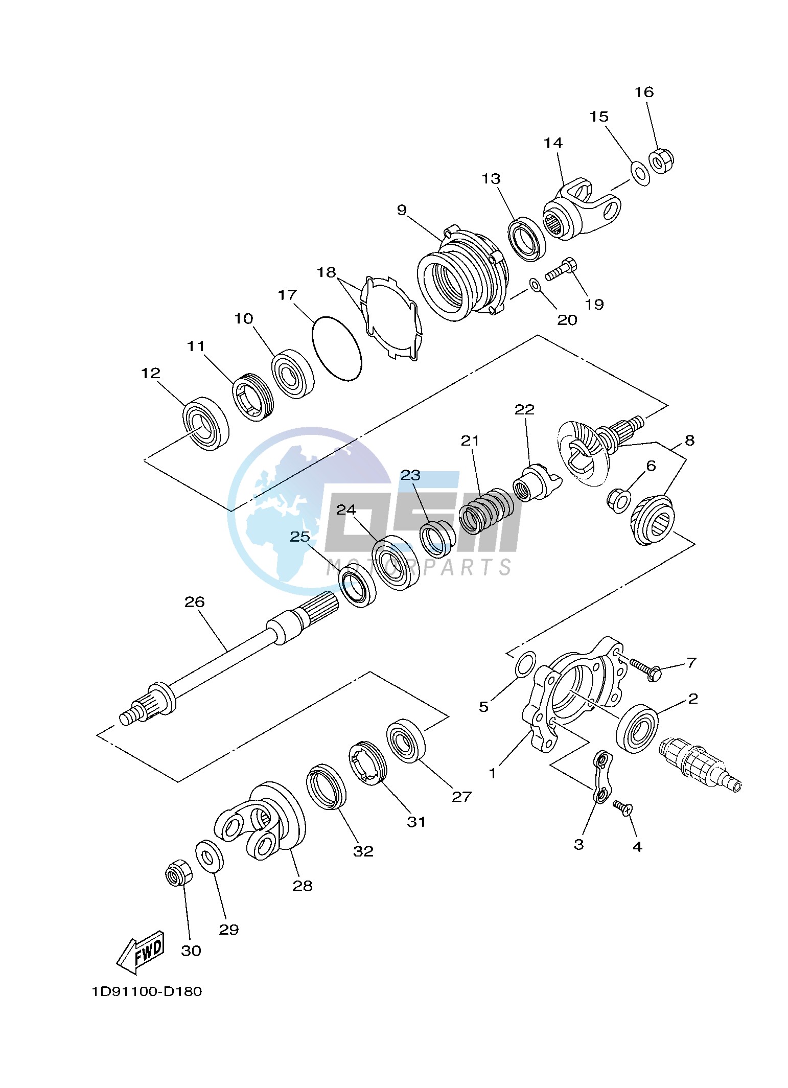 MIDDLE DRIVE GEAR