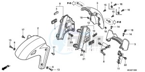 GL18009 SI / AB NAV - (SI / AB NAV) drawing FRONT FENDER