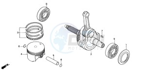 NX500 DOMINATOR drawing PISTON/CRANKSHAFT