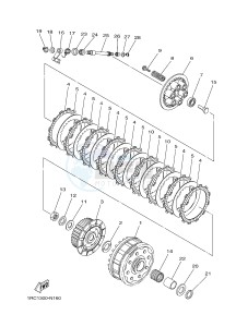 MT09A MT-09 ABS 900 (2DRN) drawing CLUTCH