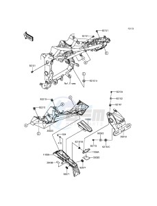 NINJA_250SL_ABS BX250BFS XX (EU ME A(FRICA) drawing Rear Fender(s)