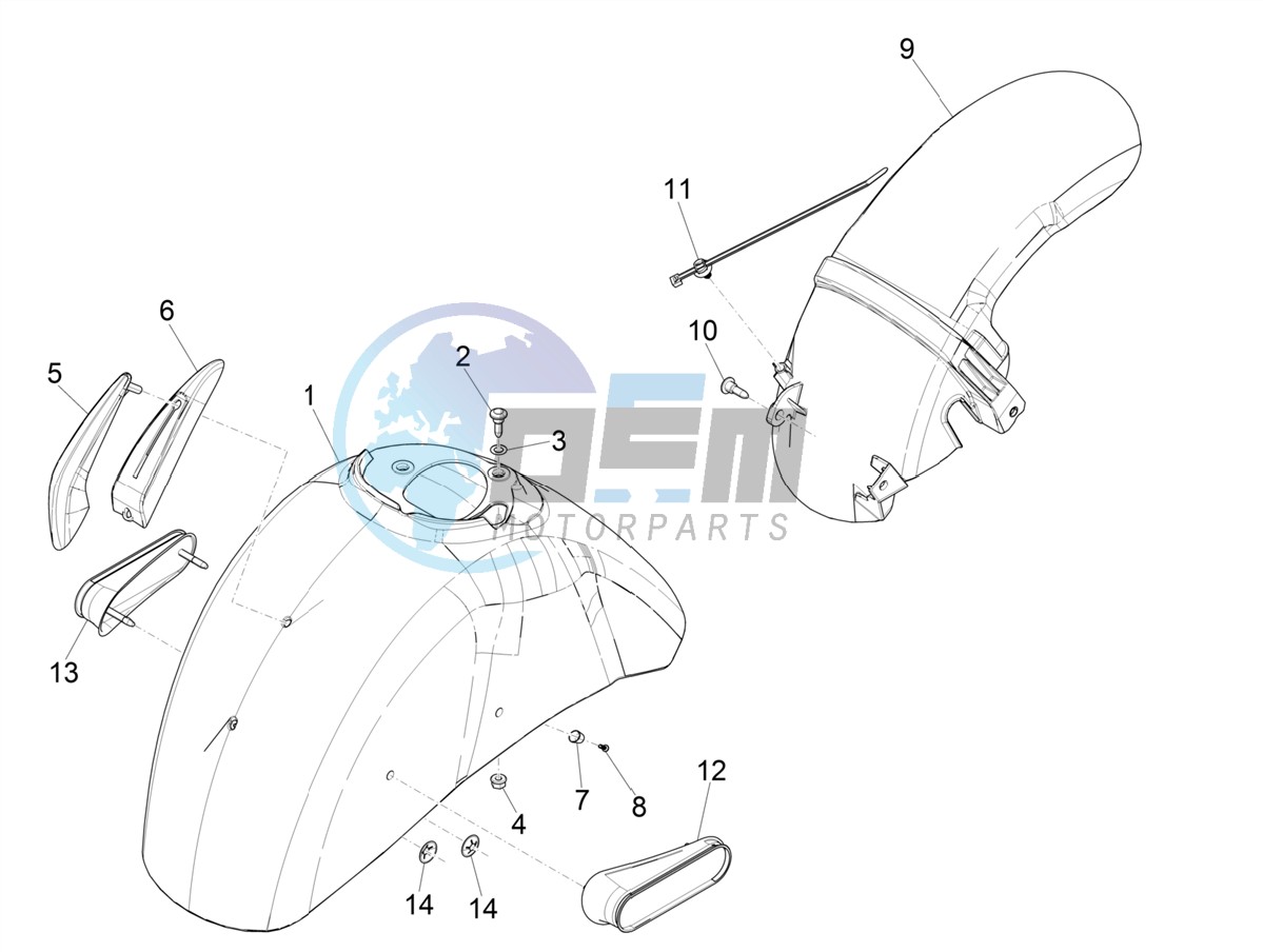 Wheel housing - Mudguard