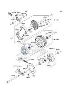 W800 EJ800ADFA GB XX (EU ME A(FRICA) drawing Rear Hub