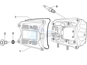 Beverly 500 2005-2006 drawing Cylinder head cover