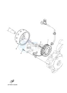 XT250 XT250G (1YBK) drawing GENERATOR