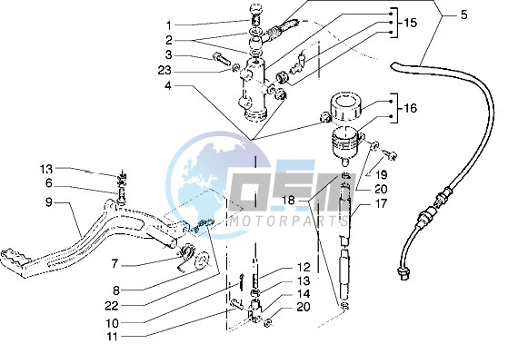 Pedal - Master cylinder